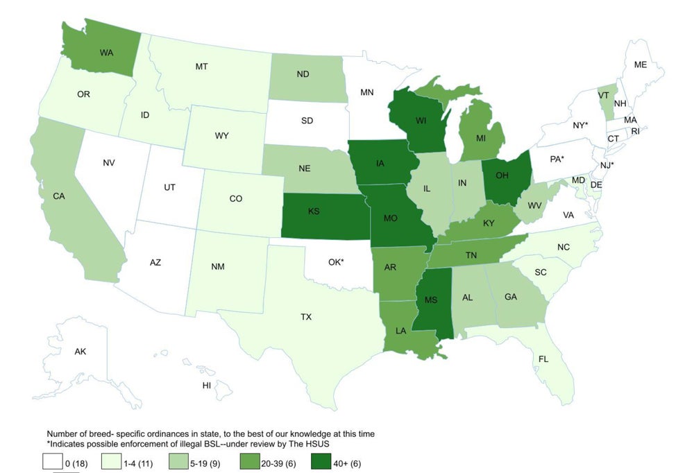 Degrees of BSL by State