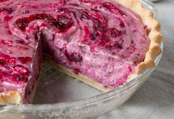 Cranberry cream pie