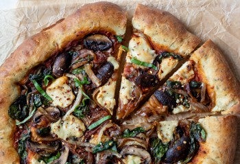 Vegan Stuffed Crust Pizza