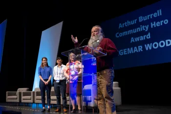 Presentation of the Community Hero Award to Arthur Burrell during the Humane Society of the United States 2024 Animal Care Expo on Thursday, May 16, 2024 in San Antonio.