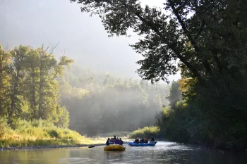 Float down the river and enjoy the sights
