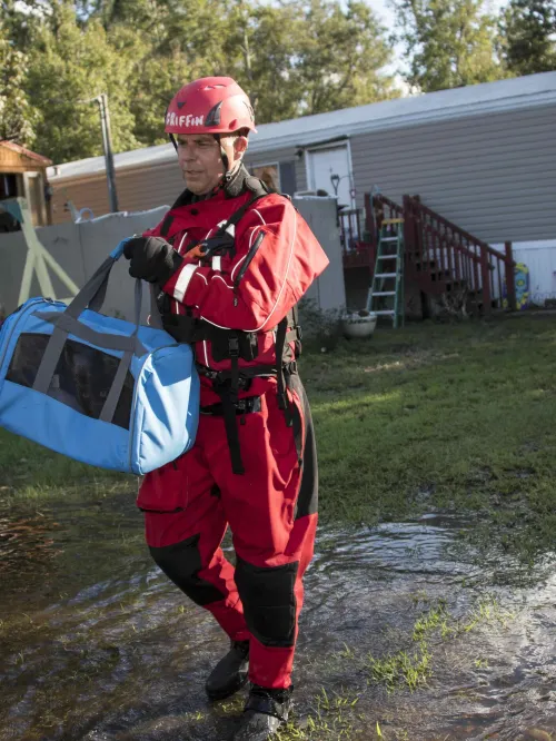 Animal Rescue Team in South Carolina during Hurricane Florence